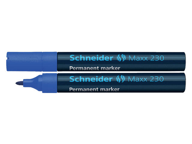 Permanent marker Schneider Maxx 230  1-3mm blauw