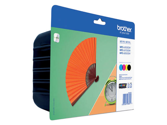 Inktcartridge Brother LC-129XLVALBP zw +3kleuren