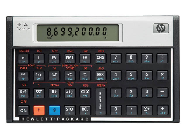 Rekenmachine HP 12C platinum