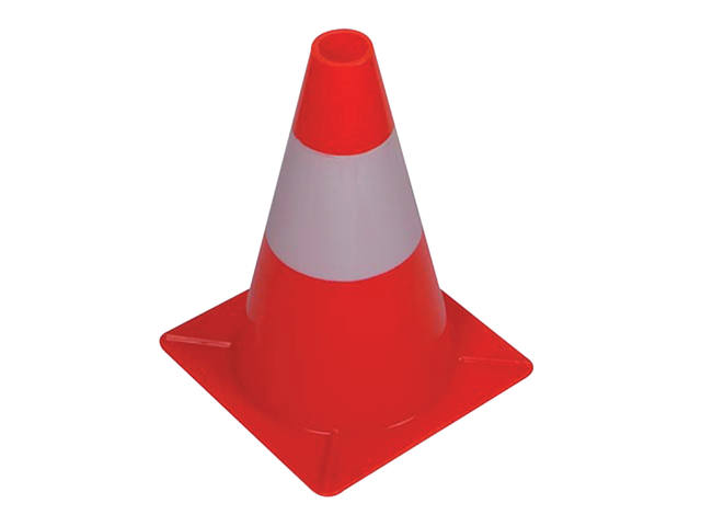 Afbakeningskegel 30cm rood wit