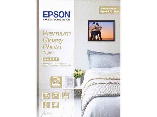 Inkjetpapier Epson S042155 A4 255gr glans