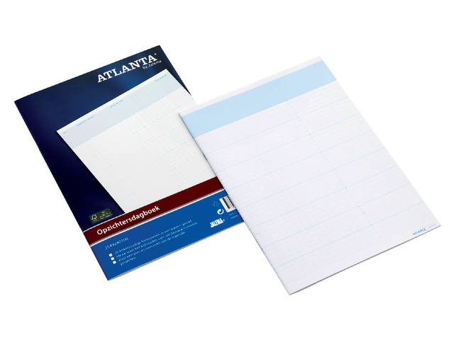 Opzichtersdagboek Djois Atl 294x207mm 20vel wt