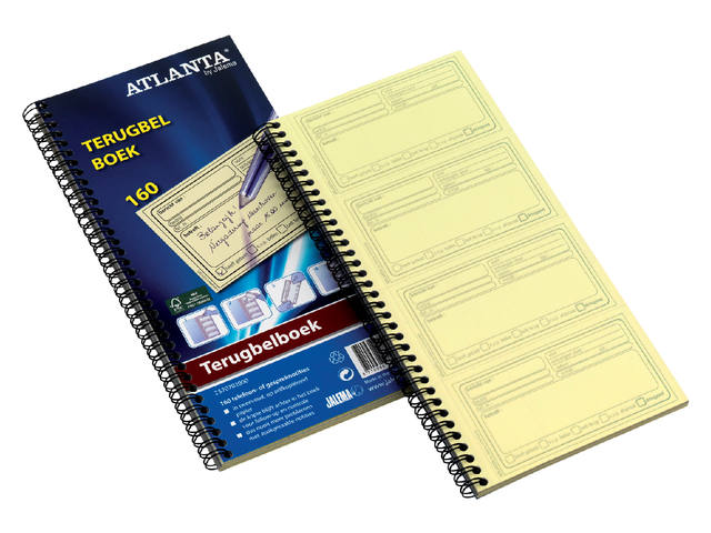 Terugbelboek Djois recy 74x128 160 notities 40vel