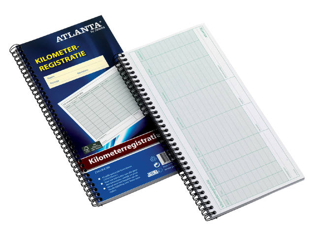 KM registratieboek Djois Atl 40x2vel spiraal