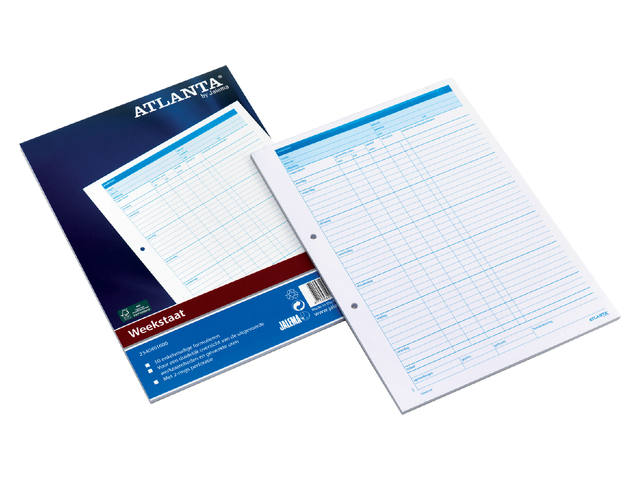 Weekstaat Djois Atl A4 297x210mm 70gr 50vel