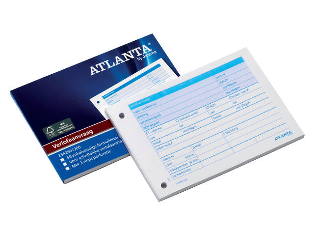 Verlofaanvraag Djois Atl A6 105x148mm 50vel