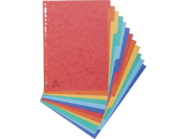 Tabbladen Exacompta 225x297mm 11gaats 12del glans