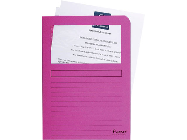 Venstermap Exacompta Forever L-model 120gr roze