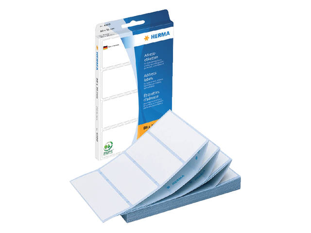 Etiket HERMA adres 4300 88x35mm zig-zag 250st
