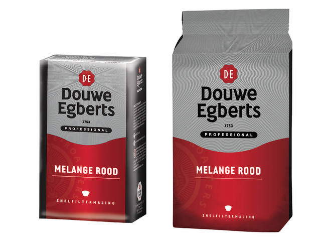 Koffie Douwe Egberts snelfilter Melange Rood 1kg