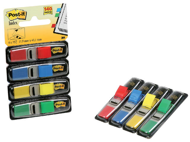 Indextabs Post-it 6834 11.9x4.1mm assorti