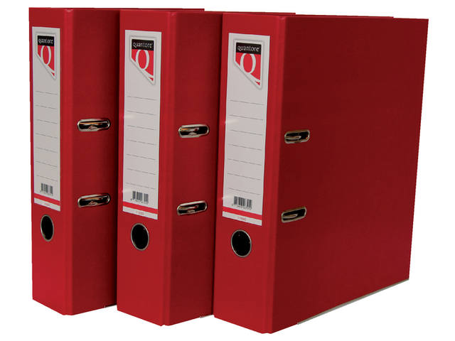 Ordner Quantore A4 80mm PP rood