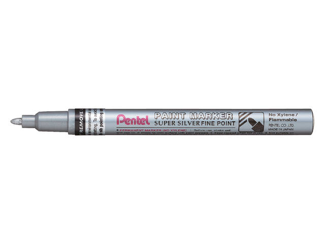 Paintmarker Pentel MSP10 rond 1.5mm zilver