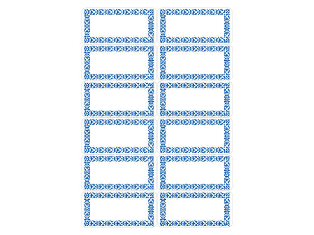 Etiket HERMA 3742 keuken blauw