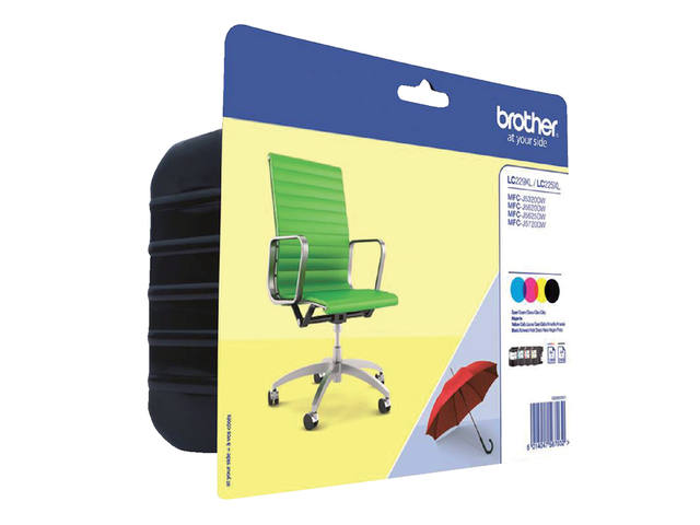 Inktcartridge Brother LC-229XLVALBP zw 3 kleuren