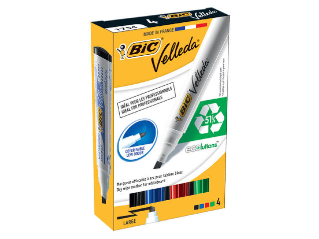 Whiteboardmarker Bic 1751 schuin L assorti