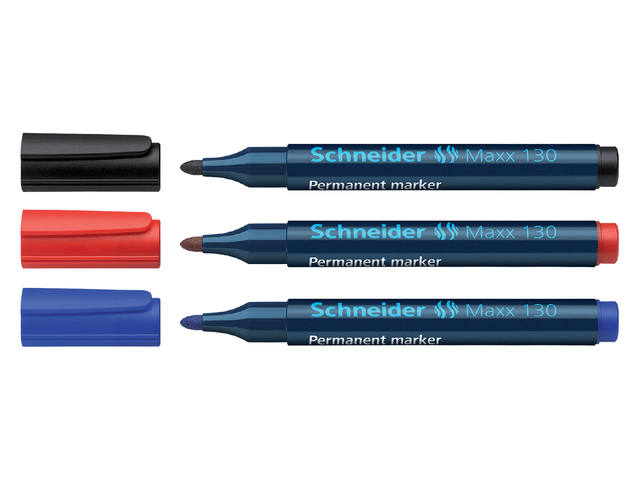 Permanent marker Schneider Maxx 130  1-3mm zwart