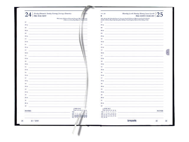 Kantooragenda 2027 Quantore kort 1dag/1pag zwart