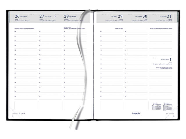 Weekagenda 2027 Qua 7dag/2pag 172x240mm  zw