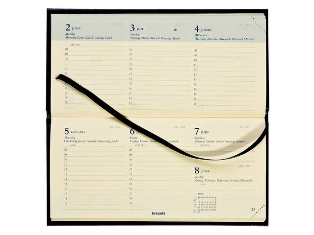 Zakagenda 2027 Quantore 7dagen/2pag liggend zwart