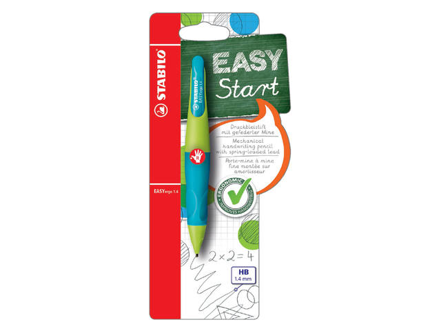 Vulpotlood STABILO Easyergo HB 1.4mm rechts lim/bl