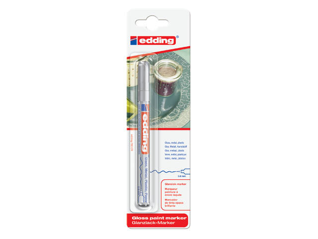Paintmarker edding 780 oliebasis 0.8mm zilver bls