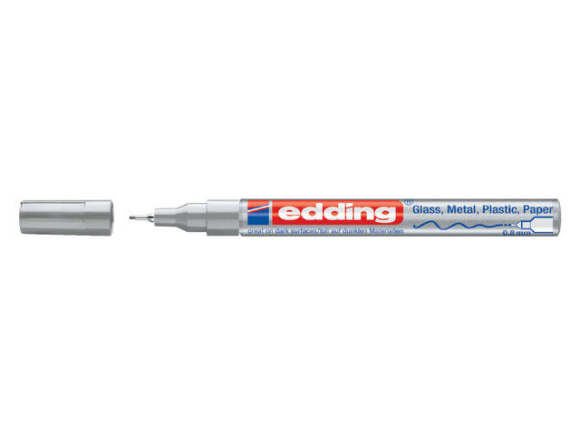 Paintmarker edding 780 oliebasis 0.8mm zilver
