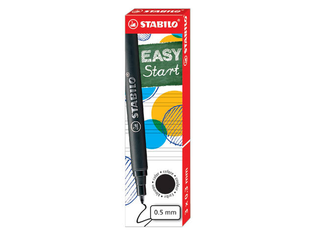 Rollerpenvulling STABILO Easyoriginal M 3st zwart