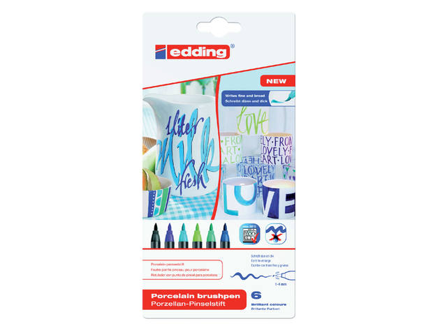 Brushpen edding 4200 porselein koele kleuren