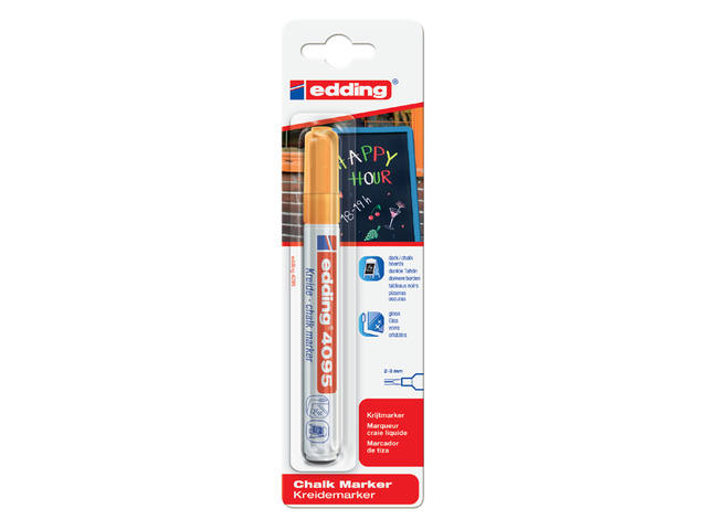 Krijtstift edding 4095 rond 2-3mm oranje