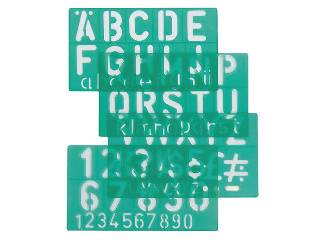 Lettersjabloon Linex 50mm