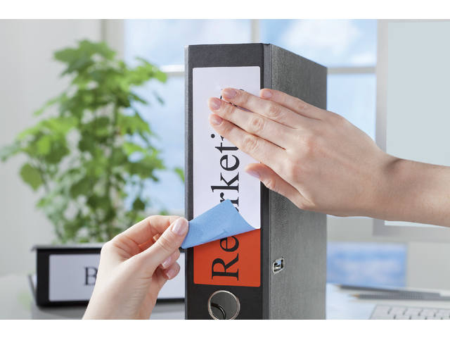 Rugetiket Avery breed 61x192mm zelfklevend wit