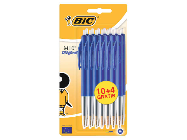 Balpen Bic M10 M blauw