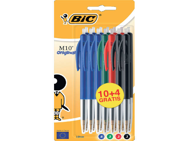 Balpen Bic M10 M assorti