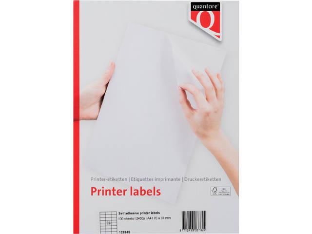 Etiket Quantore 70x37mm 2400st