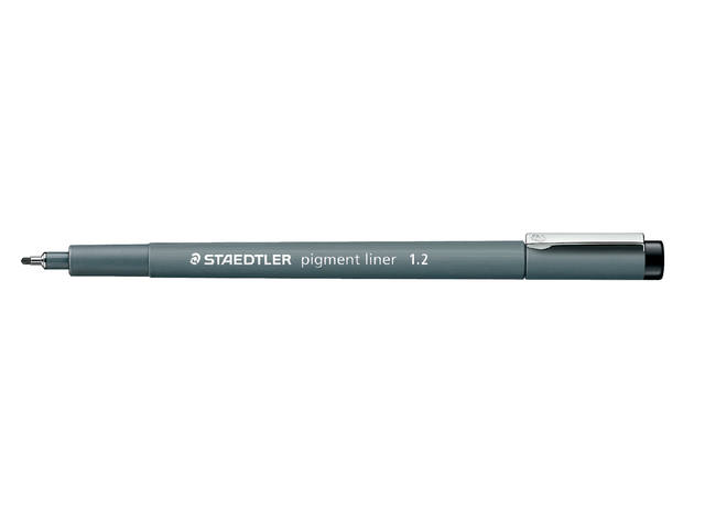 Fineliner Staedtler pigment 308 1.2mm zwart