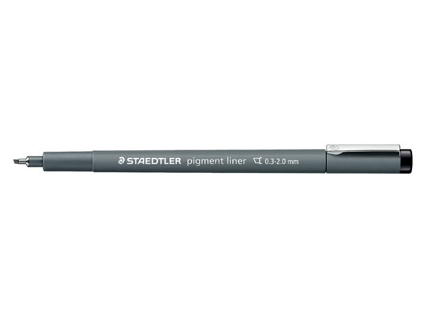 Fineliner Staedtler pigment 308 0.3-2.0mm zwart