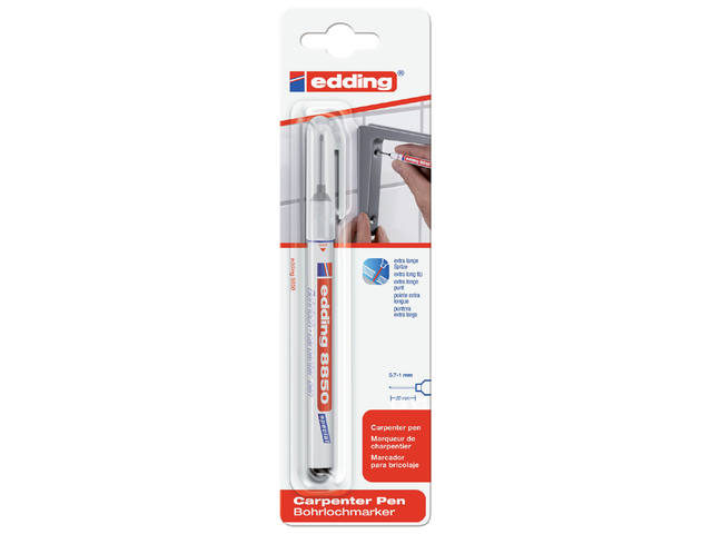 Viltstift edding 8850 timmerman rond 0.7mm zwart