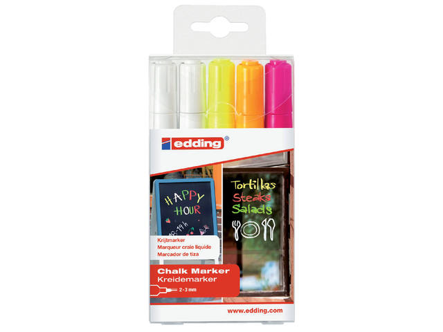 Krijtstift edding 4095 rond 2-3mm assorti