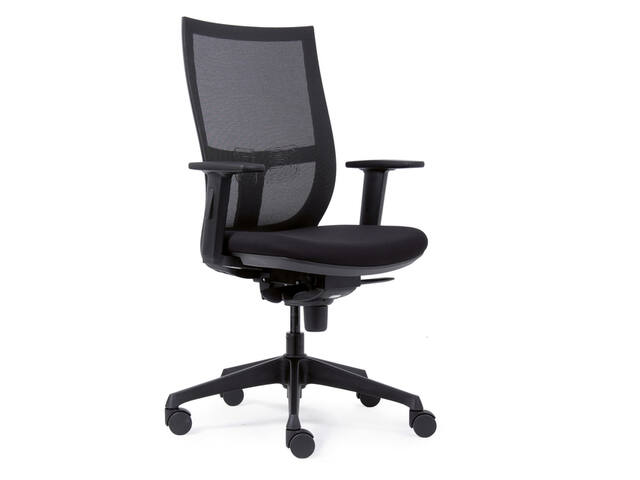 Bureaustoel Euroseats curve 001 zwart