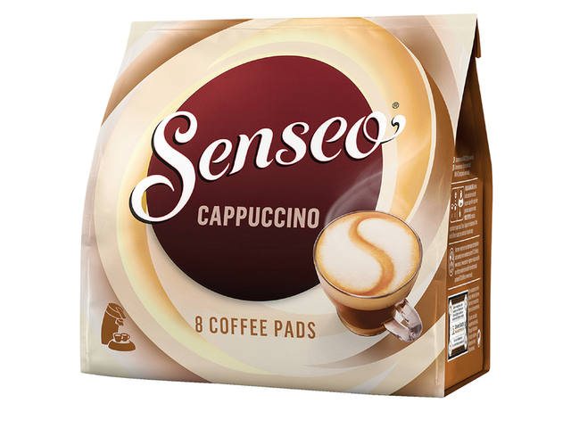 Koffiepads Douwe Egberts Senseo cappuccino 8st
