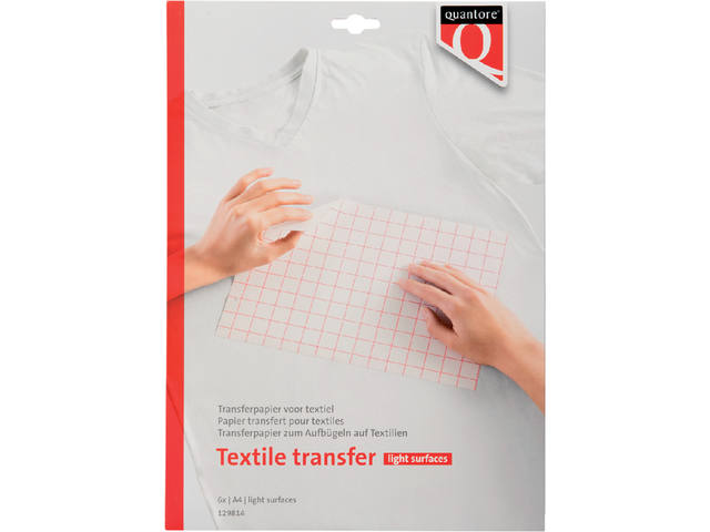 T-shirt transfer Quantore lichte kleding
