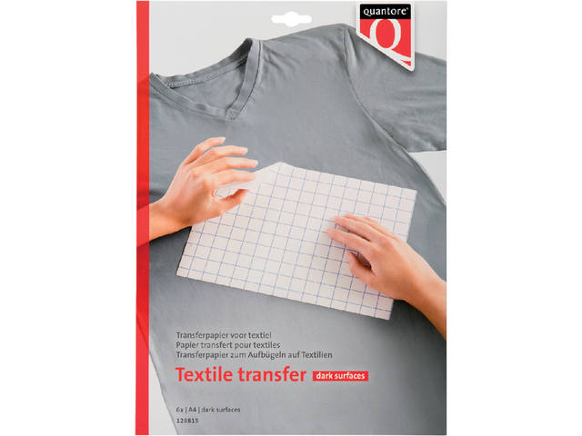 T-shirt transfer Quantore donkere kleding