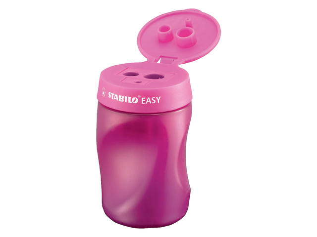 Puntenslijper STABILO Easy 4502 rechts roze