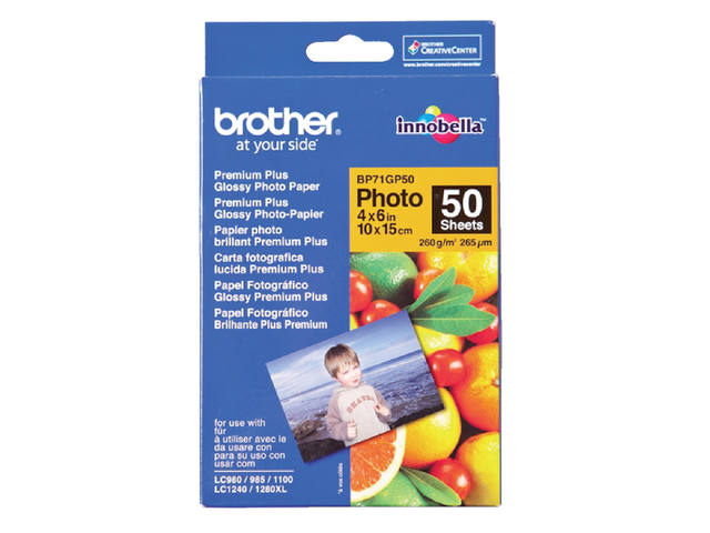 Fotopapier Brother BP-71 10x15cm 260gr glans