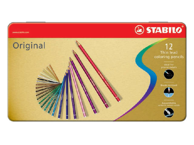 Kleurpotlood STABILO 8773 Original 12st assorti