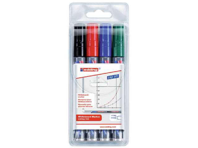 Whiteboardmarker edding 250 rond 1.5-3mm ass