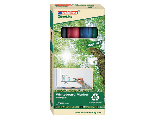 Whiteboardmarker edding 29 Eco schuin 1-5mm as