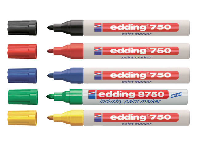 Paintmarker edding 750 oliebasis 2-4mm zwart