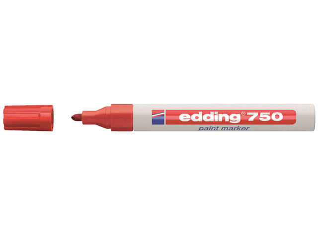 Paintmarker edding 750 oliebasis 2-4mm rood